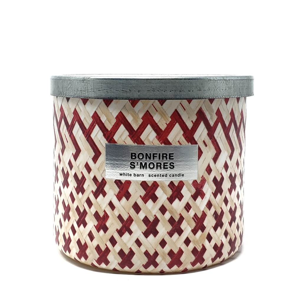 Bath & Body Works White Barn Bonfire S’mores 3-Wick Candle 14.5 oz